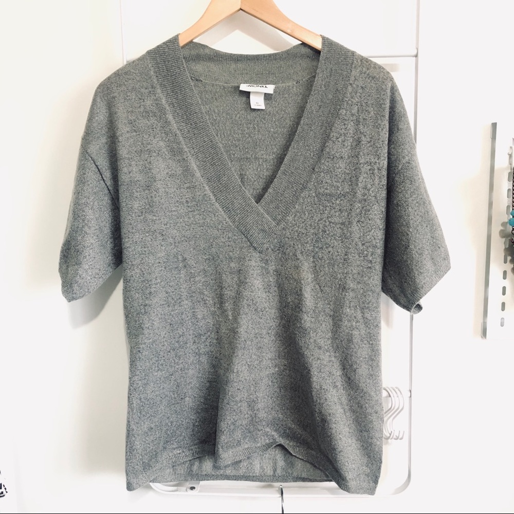 Oversized V-Neck Sweater | sz. XS